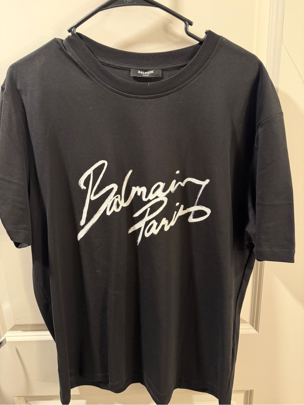 Balmain Black Crewneck Logo Sweatshirt